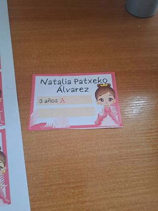Etiquetas personalizadas