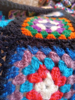 Colcha patchwork ganchillo