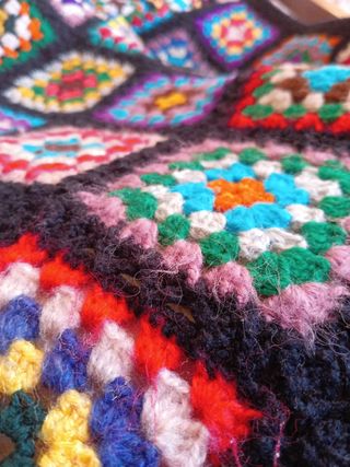 Colcha patchwork ganchillo