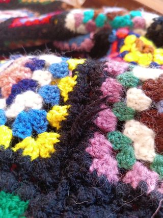 Colcha patchwork ganchillo