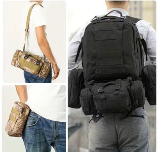 mochila 60 litros negra 