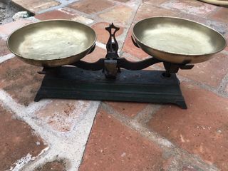 Balanza báscula Romana decoración rural