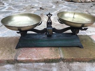 Balanza báscula Romana decoración rural