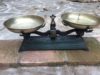 Balanza báscula Romana decoración rural