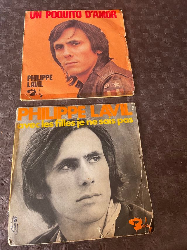 lote de 2 discos vinilos de Philippe Lavil