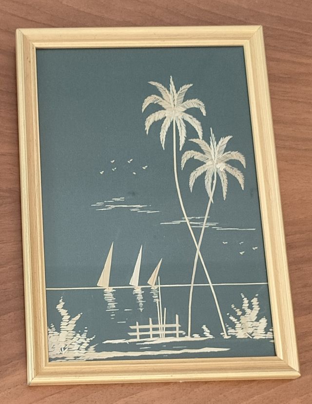 Arte con paja de arroz