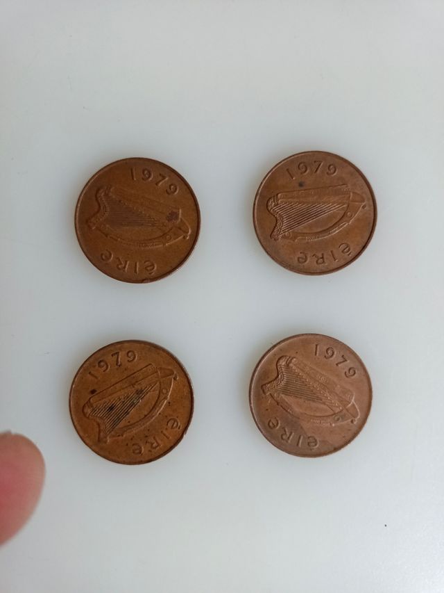 Lote de moedas irlandesas