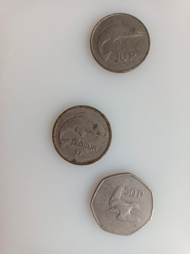 Lote de moedas irlandesas