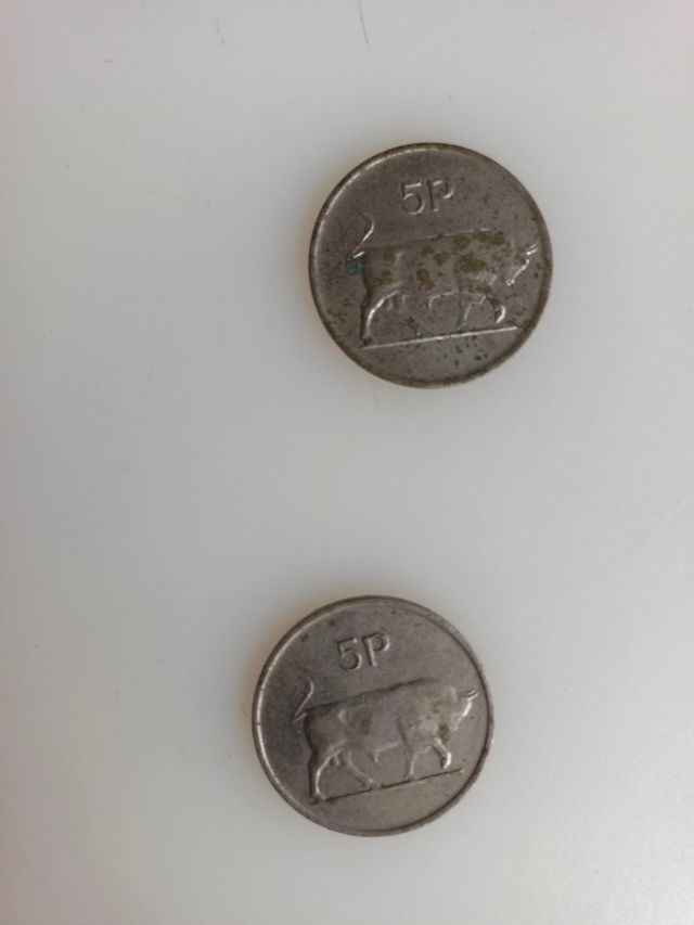 Lote de moedas irlandesas