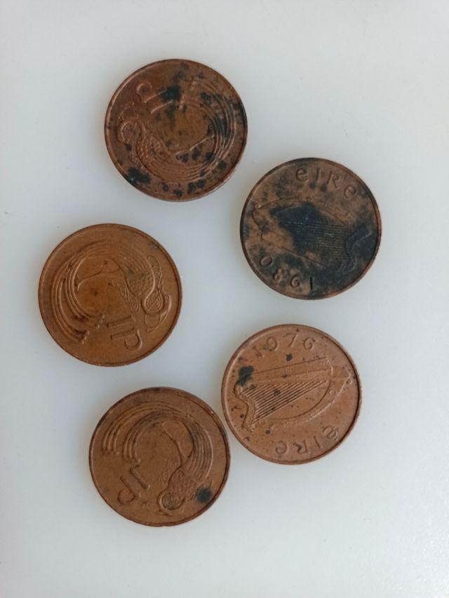 Lote de moedas irlandesas