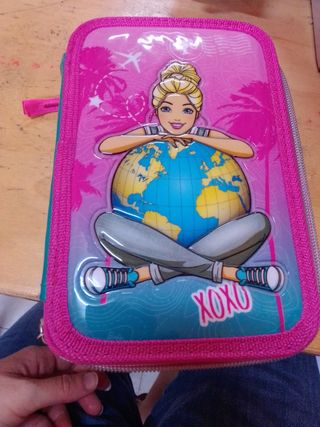 Portapastelli 3 zip barbie