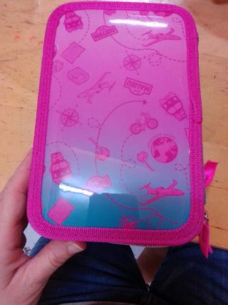 Portapastelli 3 zip barbie