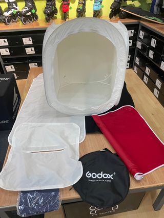 caja de luz. fotografia tienda caja blanca