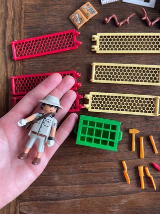 2 playmobil: paleontologo e veterinario dello zoo