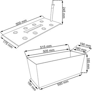 Jardineras autorriego blancas