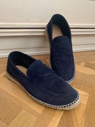 Zapato Mocasín Azul Marino