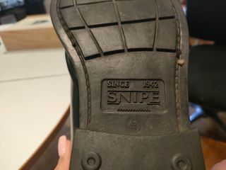 Zapato de cuero negro para caballero