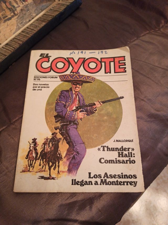 Novela de 1983 El Coyote, perfecto estado comeccio