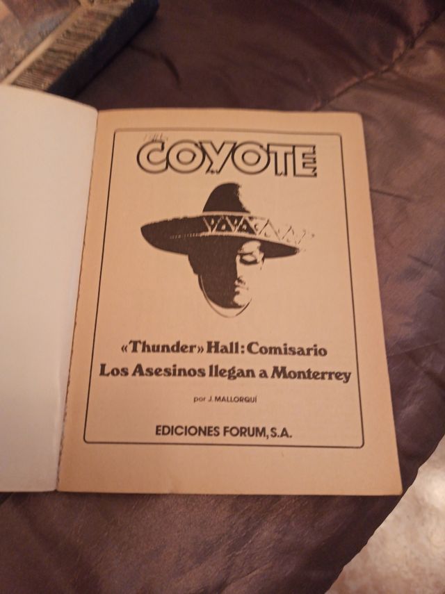 Novela de 1983 El Coyote, perfecto estado comeccio