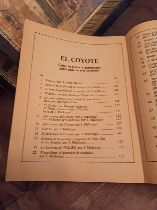 Novela de 1983 El Coyote, perfecto estado comeccio