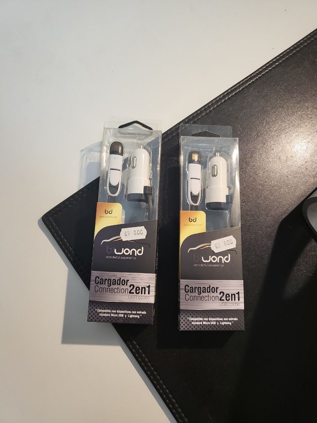 Cargador coche 2 en 1