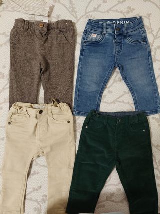 Pantalones bebé talla 9-12..