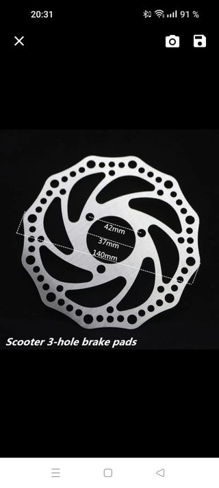 Disco de freno patinete