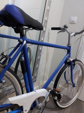 Bicicleta antigua azul vintage 22 pulgadas