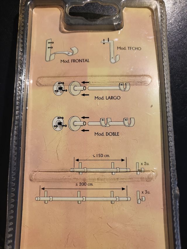 Packs Soporte de cortina doble