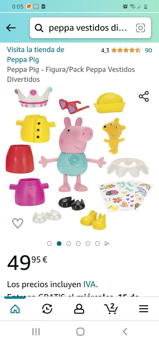 Peppa Pig Vestidos divertidos