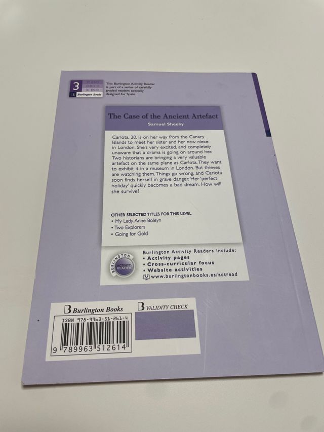 Libro de lectura en ingles