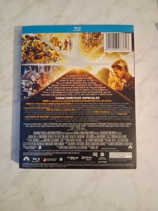Blu Ray Transformers 2