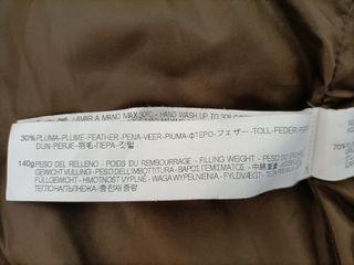 Anorak plumas capucha pelo Kaki Oliva (mujer)