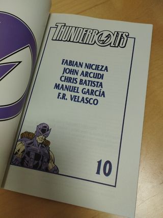 Cómic Thunderbolts n°10 - Marvel Comics
