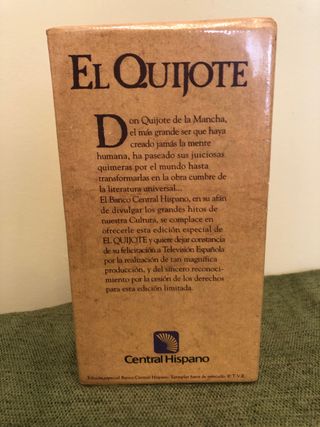 PELICULA VHS EL DON QUIJOTE C7-C8