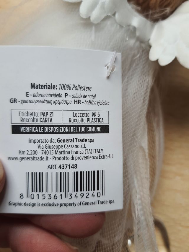 Pendente a forma di angelo