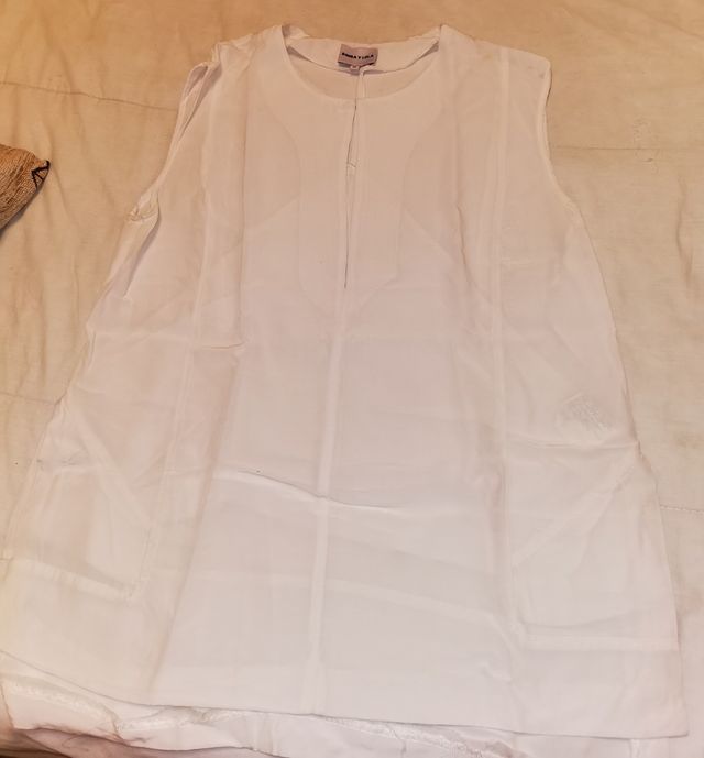 Blusa senza maniche Bimba y Lola in bianco sporco M