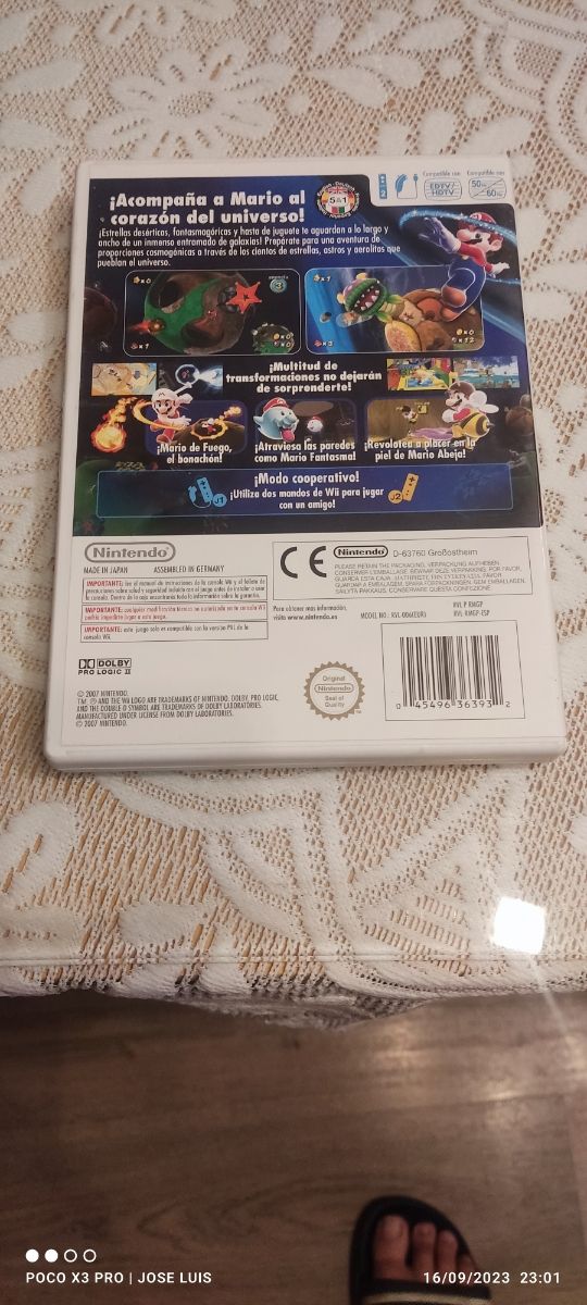 Juego wii Súper Mario Galaxy