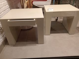 Mesita madera lacada blanco