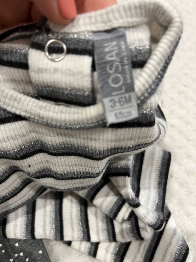 Conjunto vestido y camiseta niña 3-6meses.