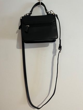 Bolso negro con flores David Jones