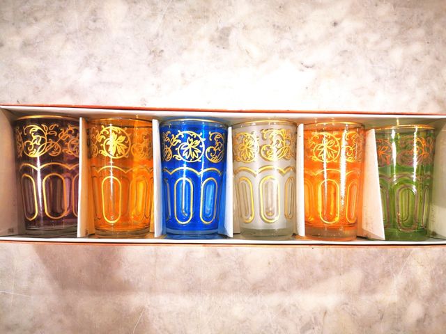 Juego vasos té moruno