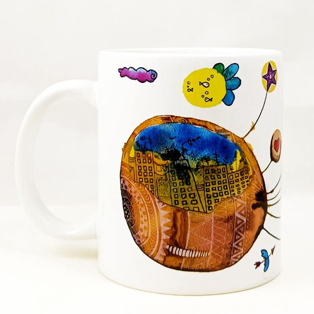 Taza cerámica plis & love