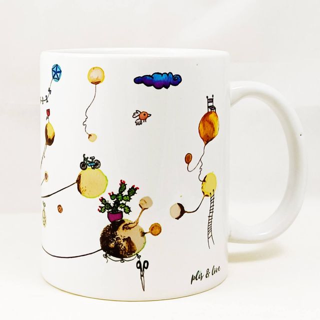 Taza cerámica plis & love