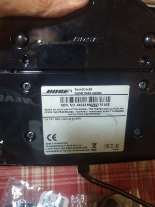 Sistema Música Digital BOSE SoundDock para Apple