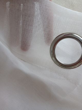 Cortina blanca 1'38 cm x 2'55 altura