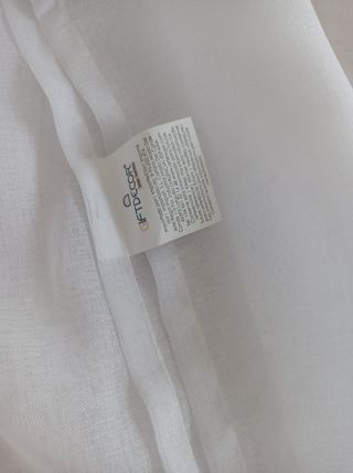 Cortina blanca 1'38 cm x 2'55 altura