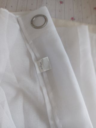 Cortina blanca 1'38 cm x 2'55 altura