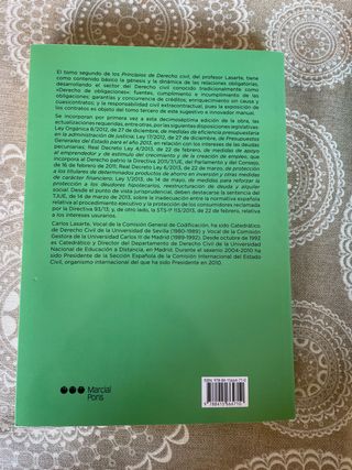 Libros Derecho Civil II. Oblicaciones y Contratos