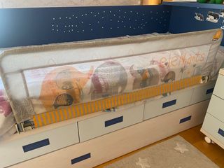 barrera de cama para niños